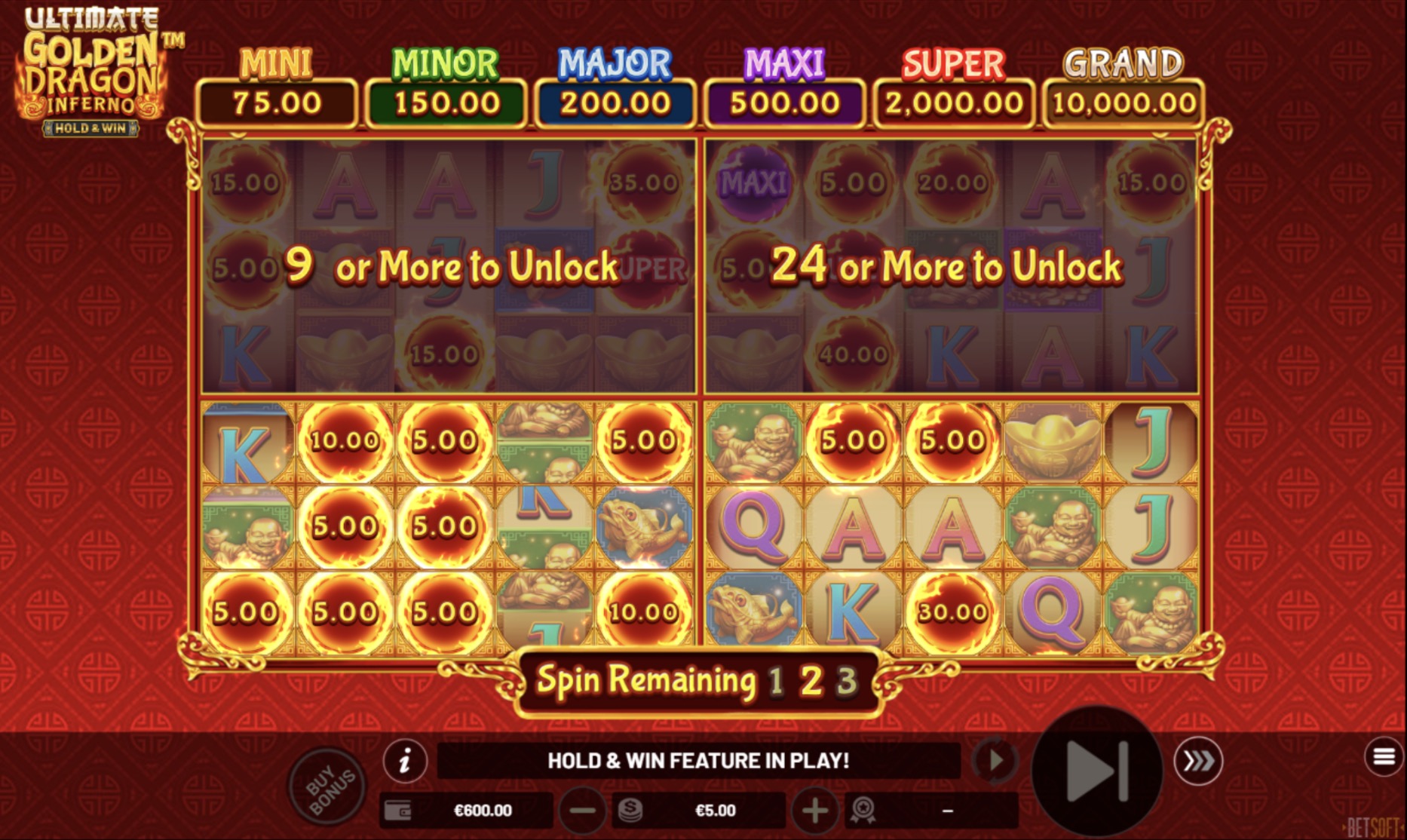 Ultimate Golden Dragon Inferno: Hold and Win screenshot